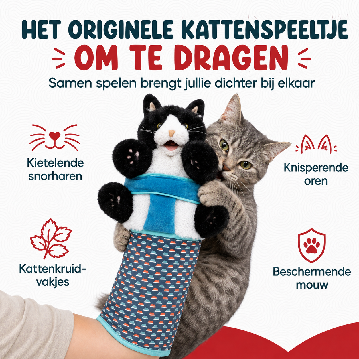 Brawlcat Wearable Wrestling Toy for Cats